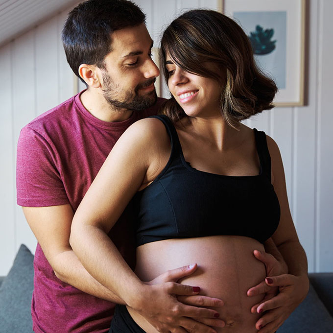 La coppia durante la gravidanza